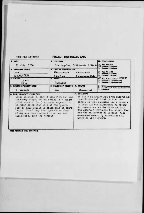 First page of 1960.07 - 7819426 - Los Angeles, California and Vicinity