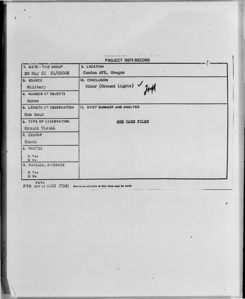 First page of 1966-05-7092432-CondonAFS-Oregon