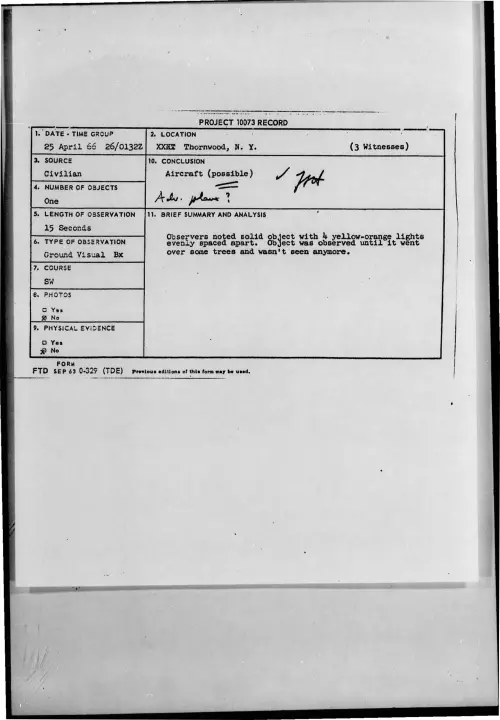 First page of 1966-04-7091604-Thornwood-N-Y