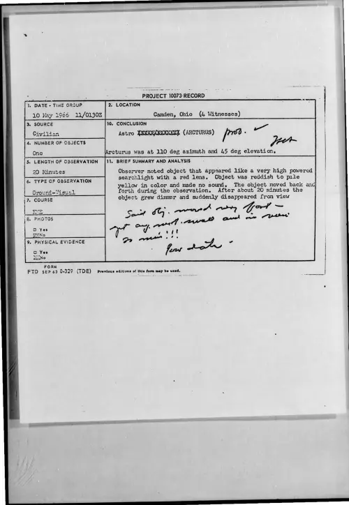 First page of 1966-05-7092184-Camden-Ohio