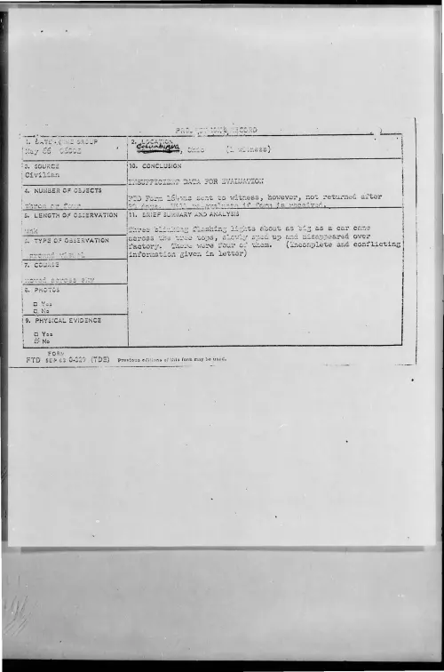 First page of 1966-05-7091805-COLUMBIA-Ohio