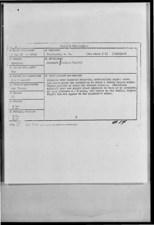 First page of 1966-05-7091861-Charleston-W-Va
