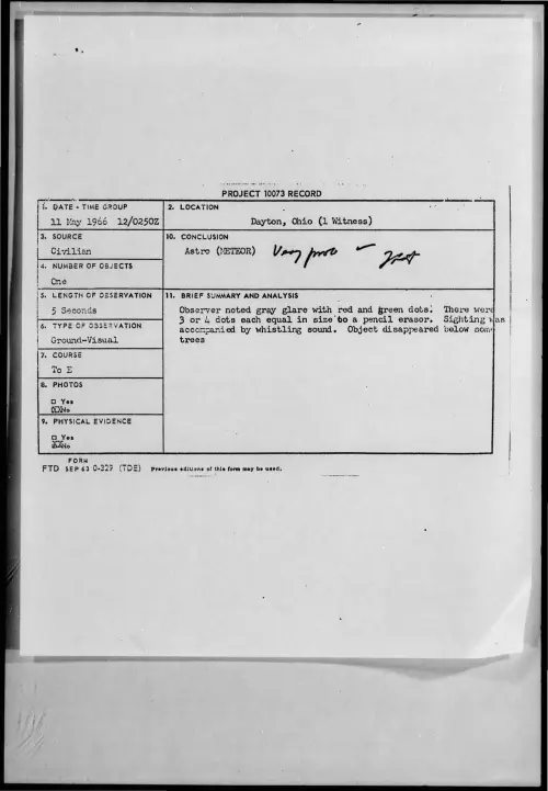 First page of 1966-05-7092216-Dayton-Ohio