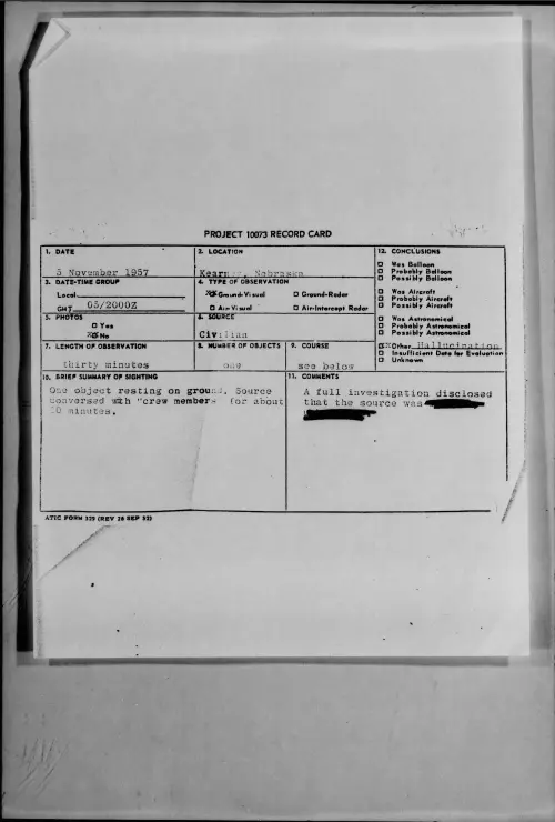 First page of 1957.11 - 7230046 - Kearney, Nebraska
