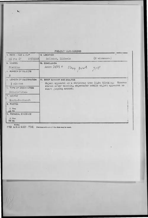 First page of 1967-02-9733638-Bellwood-Illinois