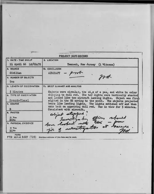 First page of 1966-04-7101306-Teaneck-NewJersey