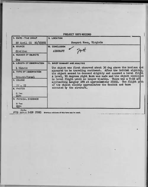 First page of 1966-04-7107593-NewportNews-Virginia