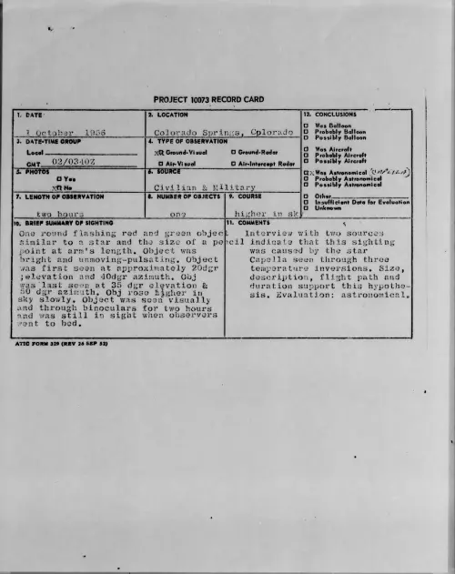 First page of 1956.10 - 7071554 - Colorado Springs, Colorado