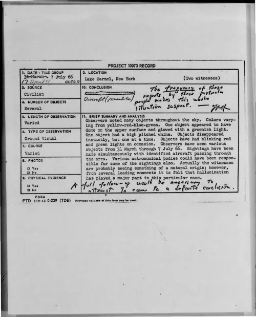 First page of 1966-04-7103750-LakeCarmel-NewYork