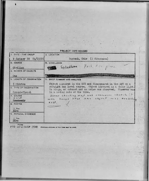 First page of 1966-01-8696541-Burbank-Ohio