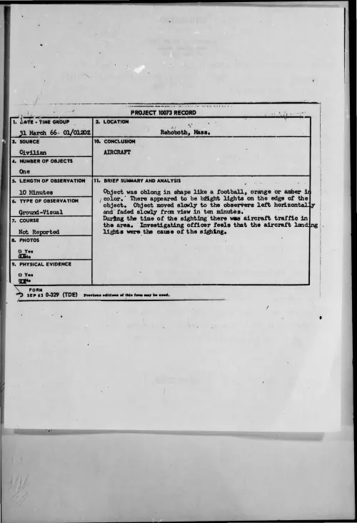 First page of 1966-03-7093118-Rehoboth-Mass