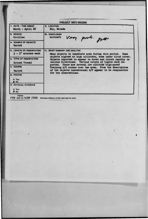 First page of 1966-03-7093544-Ely-Nevada