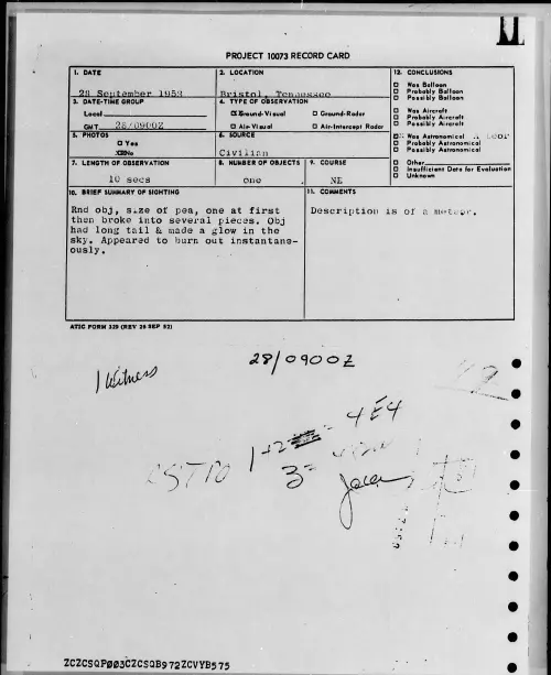 First page of 1958.09 - 7199064 - Bristol, Tennessee