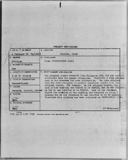 First page of 1966-02-8722991-Houston-Texas