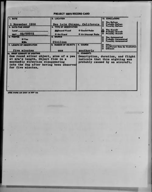 First page of 1956.11 - 7073014 - San Luis Obispo, California