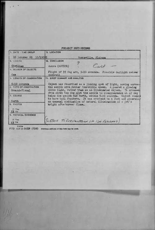 First page of 1965-10-8694181-Huntsville-Alabama