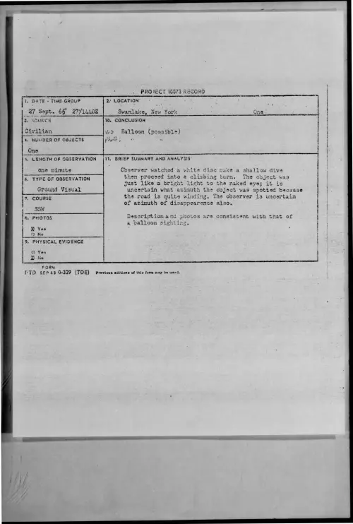 First page of 1965-09-8684140-Swanlake-NewYork