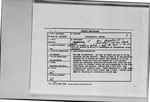 First page of 1965-06-9074780-Indianapolis-Indiana