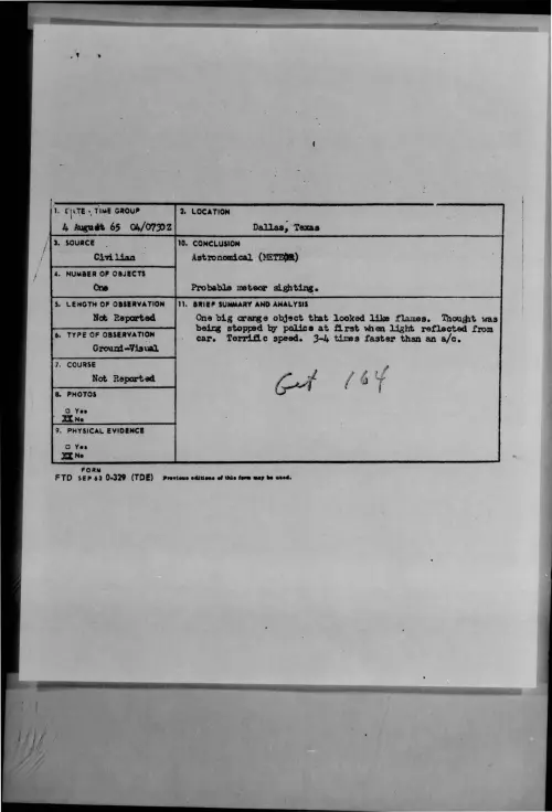 First page of 1965-08-7468345-Dallas-Texas