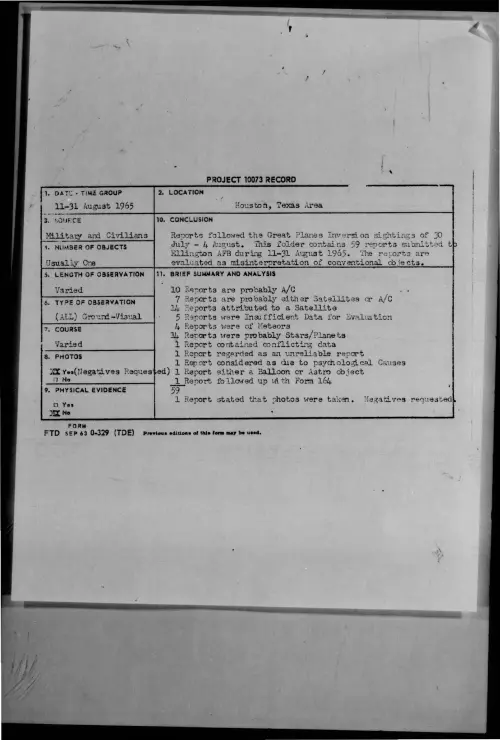 First page of 1965-08-7466952-Houston-TexasArea