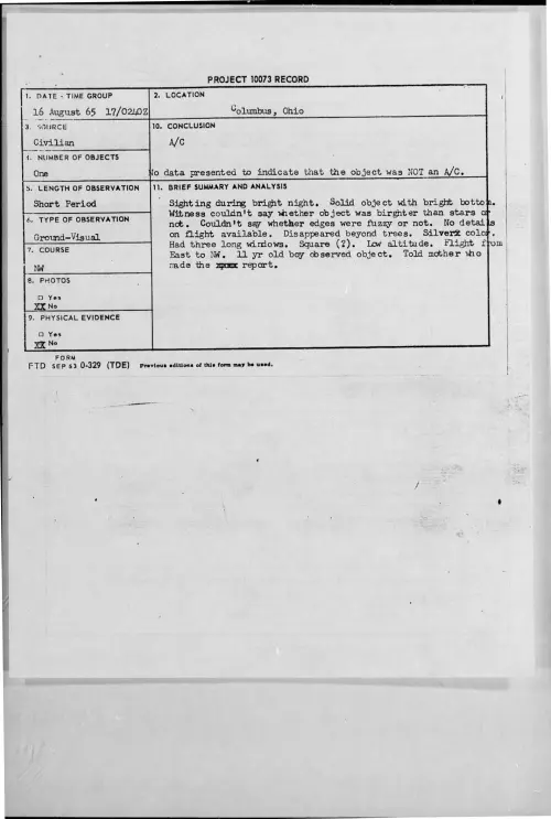 First page of 1965-08-9369249-Columbus-Ohio