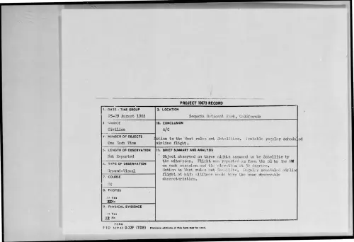 First page of 1965-08-9370520-SequoiaNationalPark-California