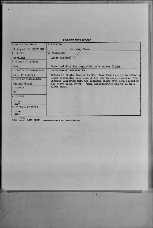 First page of 1965-08-7472195-Andrews-Texas