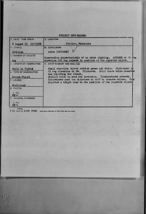 First page of 1965-08-7472734-Proctor-Minnesota