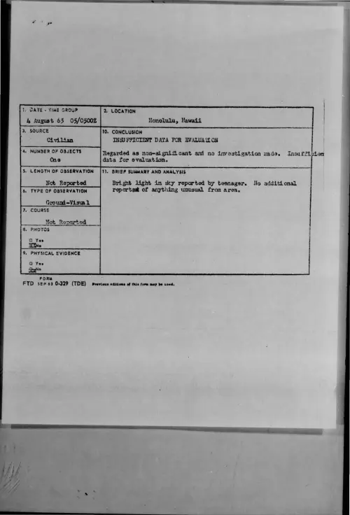 First page of 1965-08-7469688-Honolulu-Hawaii