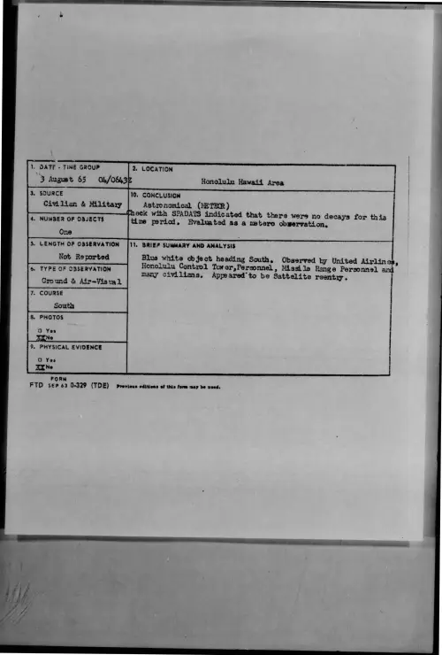 First page of 1965-08-7464725-HonoluluHawaiiArea