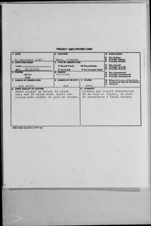 First page of 1957.11 - 6783322 - Houm, Alabama
