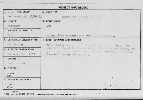 First page of 1965-08-9370929-SiouxArmyDepot-Nebraska