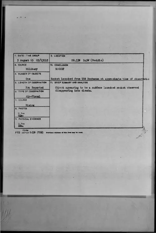 First page of 1965-08-7470691-28-33N145W-Pacific-