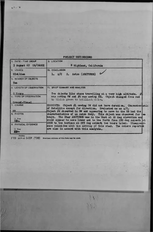 First page of 1965-08-7471767-NHighland-California