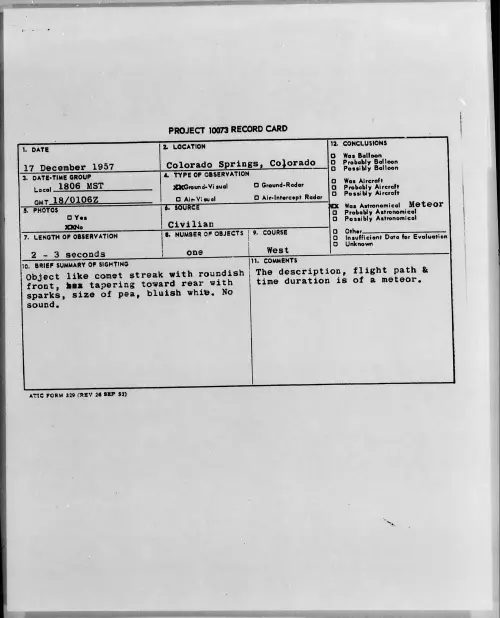 First page of 1957.12 - 6970786 - Colorado Springs, Colorado
