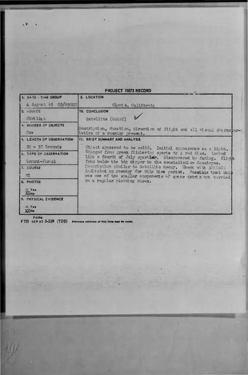 First page of 1965-08-7470030-Clovis-California