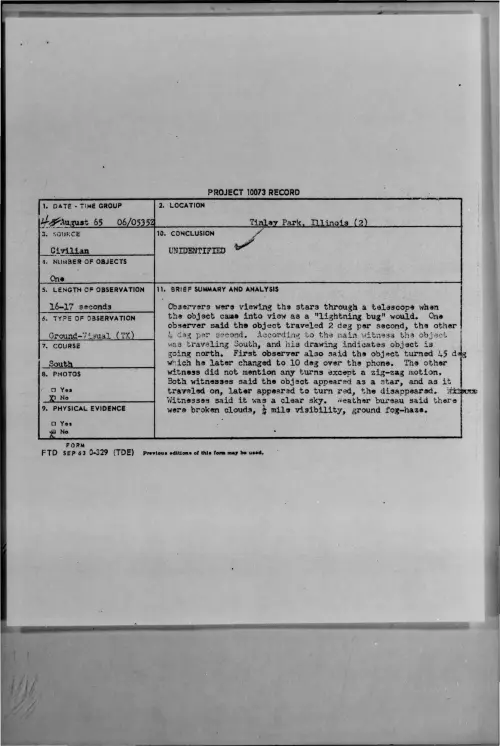First page of 1965-08-7469766-TinleyPark-Illinois