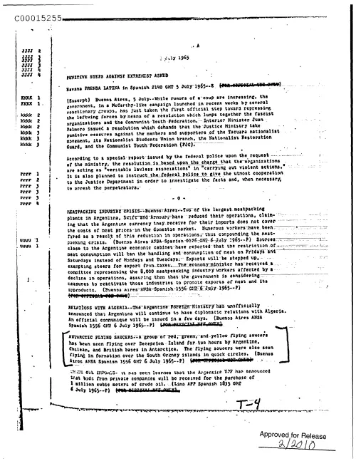 First page of CIAUFO - ArgentinaAntarticFlyingSaucerspageBbbb1OnlyDoc_0005515662