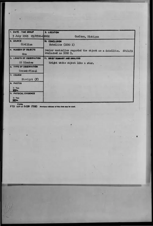 First page of 1965-07-9075233-Carlton-Michigan