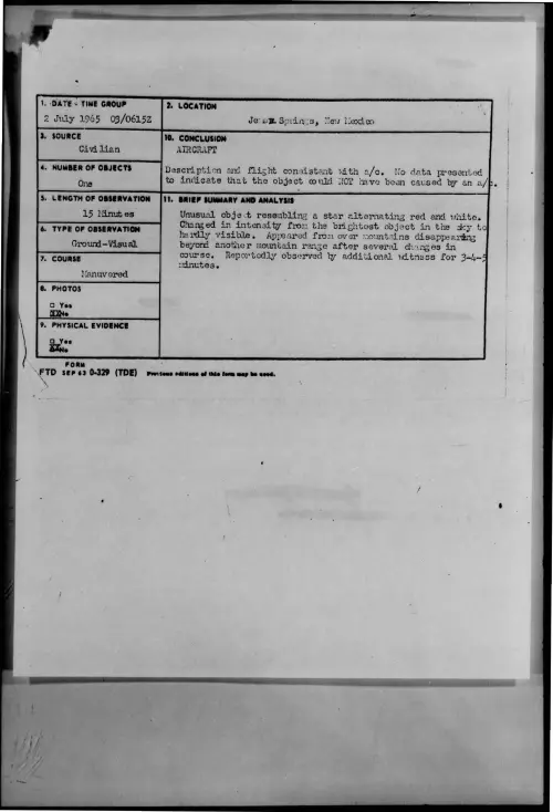 First page of 1965-07-9075225-JemezSprings-NewMexico