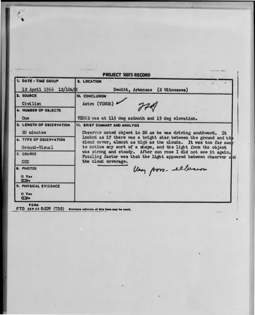 First page of 1966-04-7101691-Dewitt-Arkansas