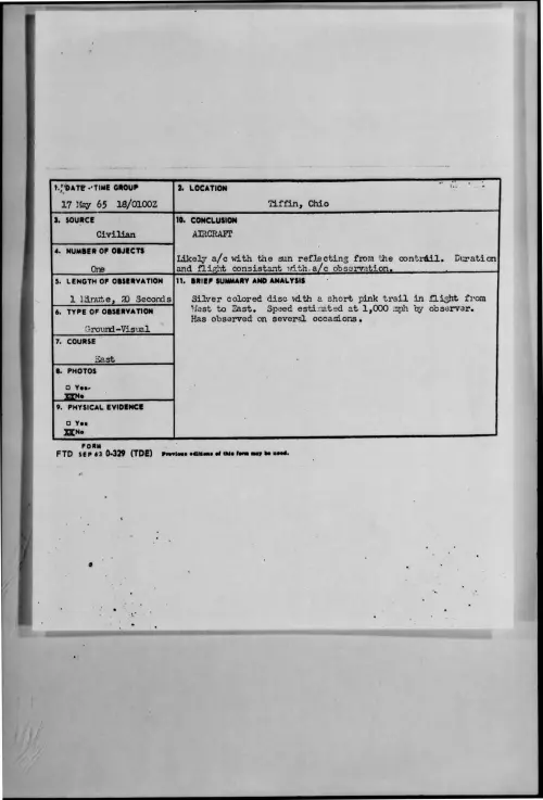 First page of 1965-05-9073899-Tiffin-Ohio