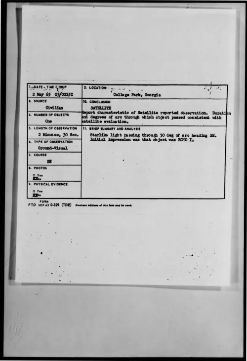 First page of 1965-05-9073260-CollegePark-Georgia