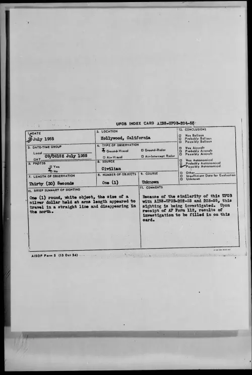 First page of 1955.07 - 6968902 - Hollywood, California