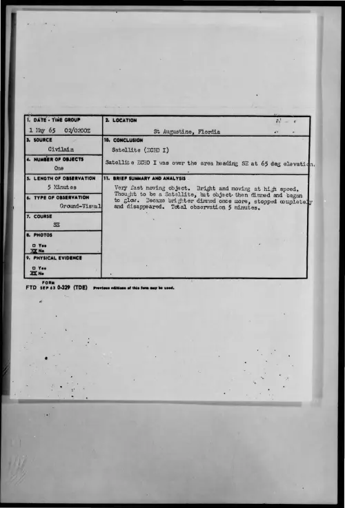 First page of 1965-05-9073199-StAugustine-Flordia