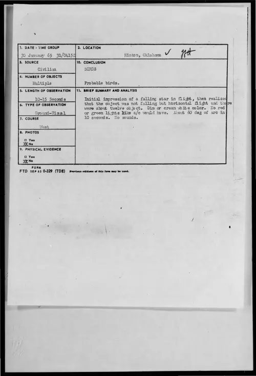 First page of 1965-01-8723341-Hinton-Oklahoma