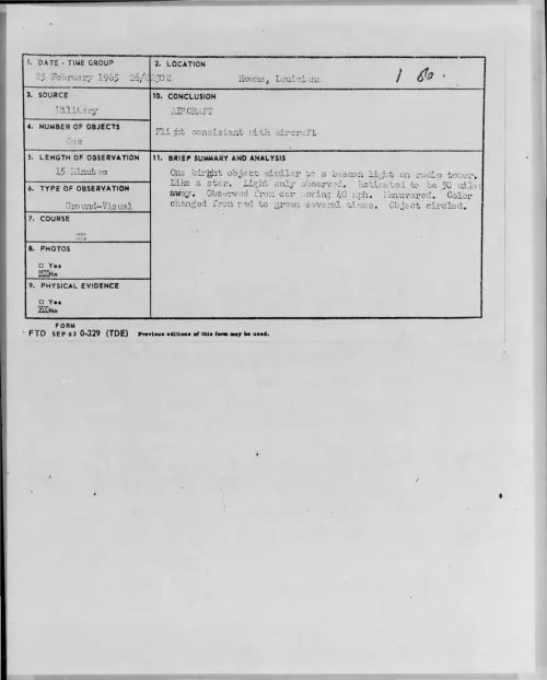 First page of 1965-02-8724043-Houma-Louisiana