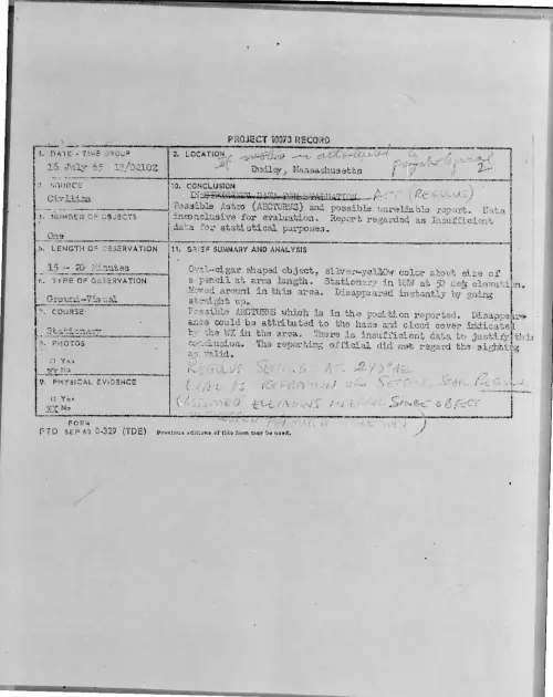First page of 1965-07-7434832-Dudley-Massachussets