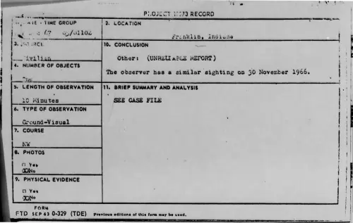 First page of 1967-12-6977815-Franklin-Indiana