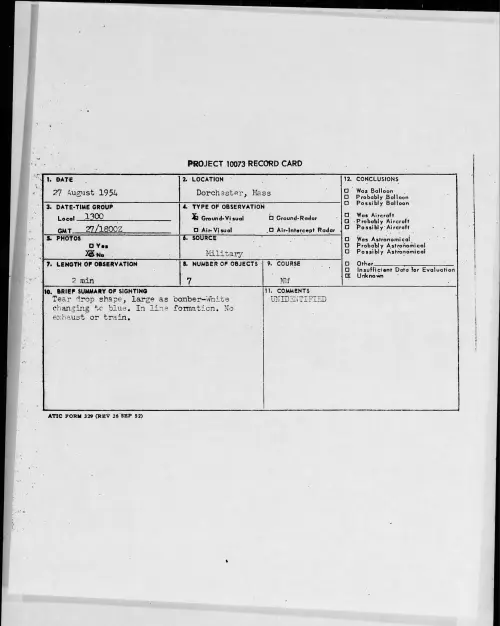 First page of 1954.08 - 8726346 - Dorchester, Mass
